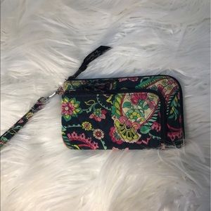 Vera Bradley wristlet "Petal Paisley" pattern